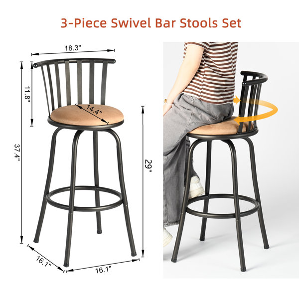 Bar stools 29 seat height sale